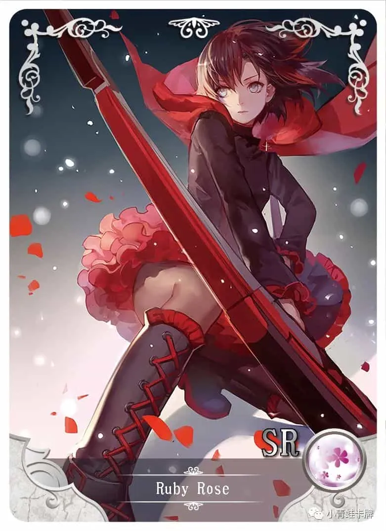 Ruby Rose SR waifu card — RWBY