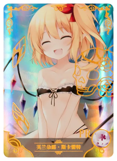 Flandre Scarlet PR waifu card — Touhou Project