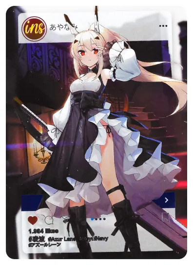 Ayanami INS waifu card — Azur Lane