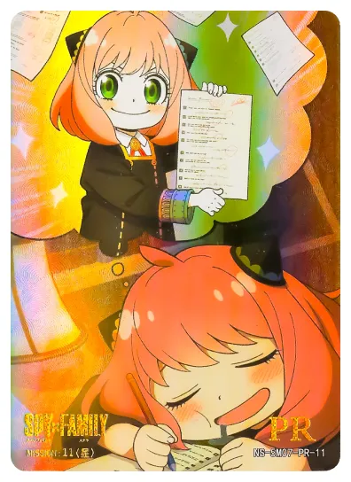 Anya Forger PR waifu card — Spy X Family