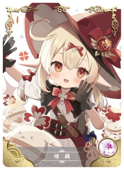 Klee R waifu card — Genshin Impact