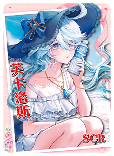 Furina (Focalors) SCR waifu card — Genshin Impact