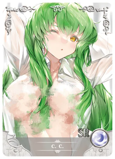 C.C. SR waifu card — Code Geass