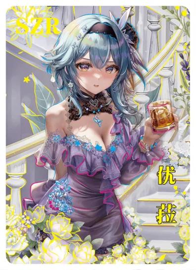 Eula SZR waifu card — Genshin Impact