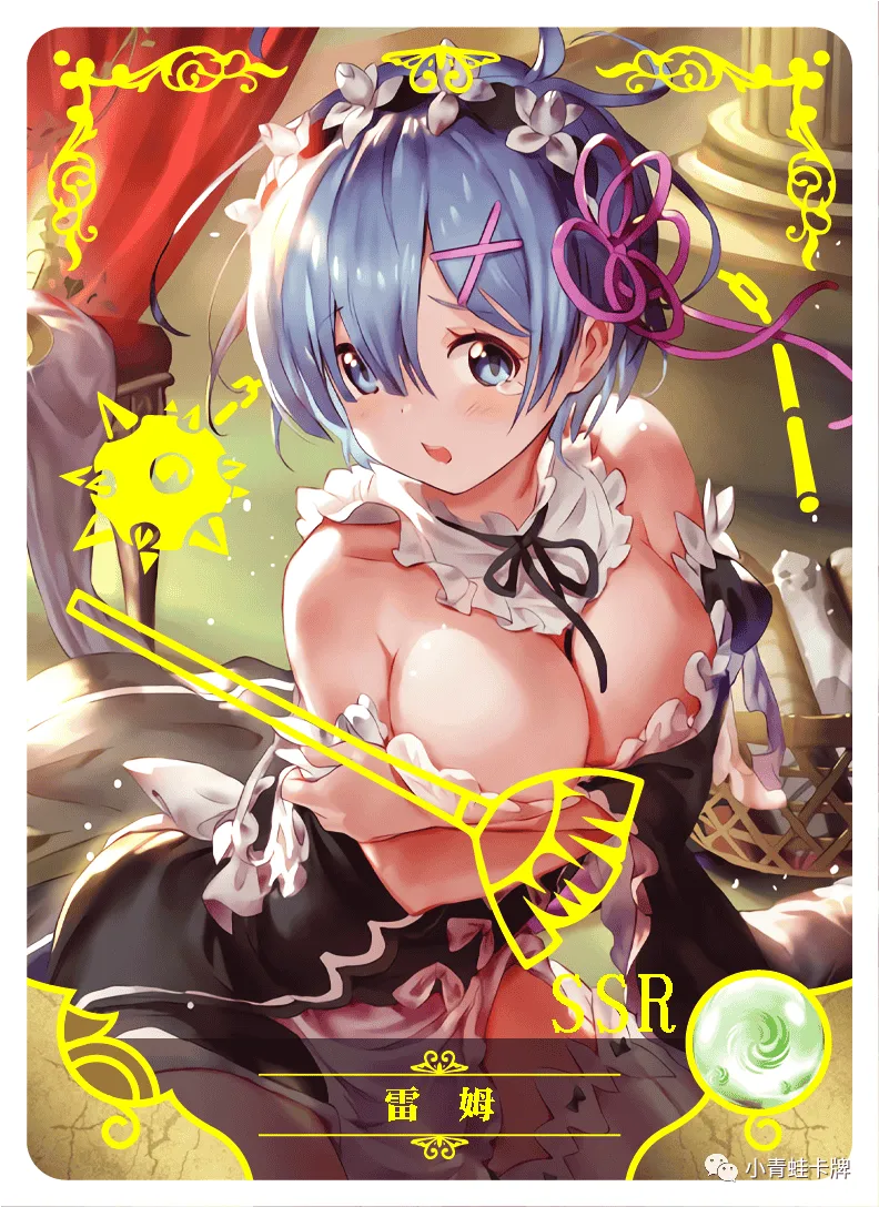 Rem SSR waifu card — Re:Zero
