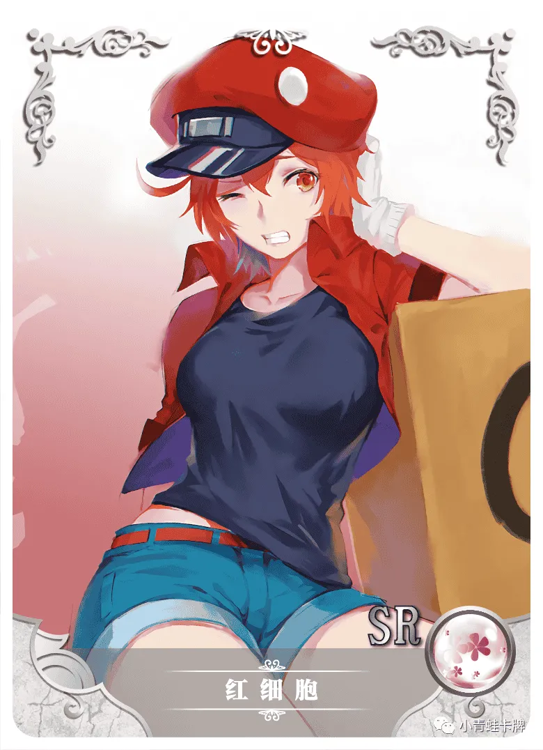 Red Blood Cell SR waifu card — Cells at Work!