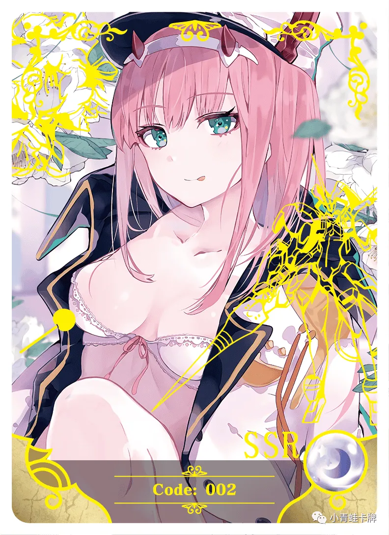 Zero Two SSR waifu card — Darling in the Franxx