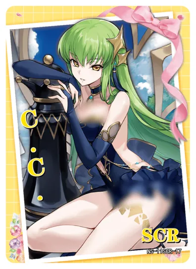 C.C. SCR waifu card — Code Geass