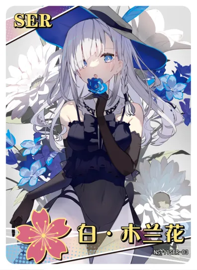 White Magnolia SER waifu card — Original