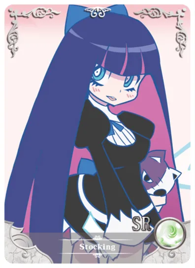 Stocking SR waifu card — Panty & Stocking with Garterbelt