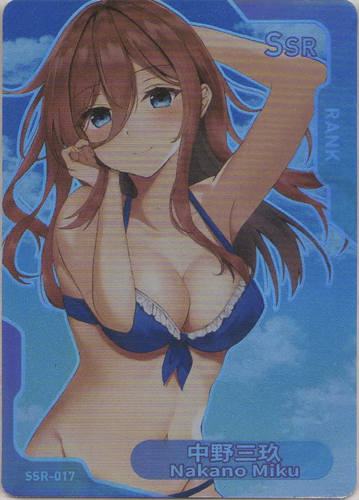 Miku Nakano SSR waifu card — The Quintessential Quintuplets