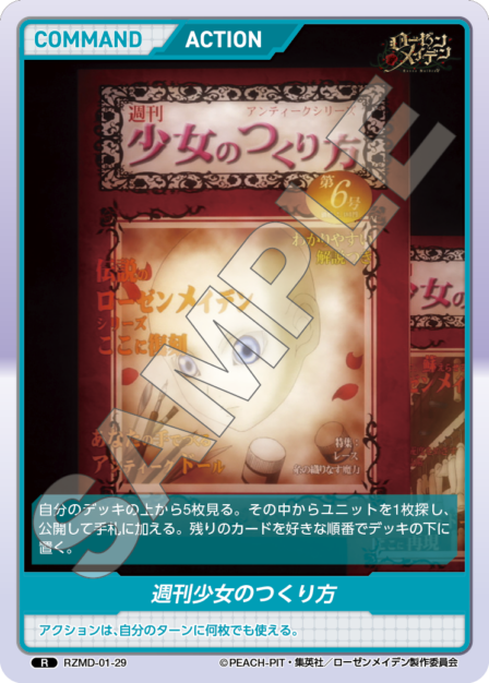 Rozen Maiden Card 29 R waifu card — RZMD-01