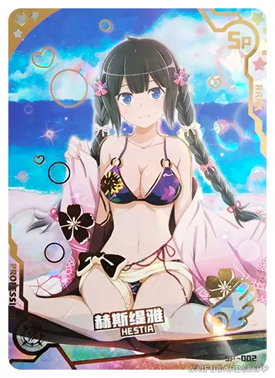 Hestia SP waifu card — Is It Wrong to Try to Pick Up Girls in a Dungeon?