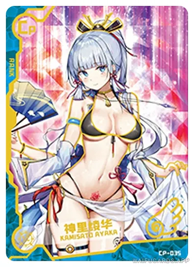 Kamisato Ayaka CP waifu card — Genshin Impact