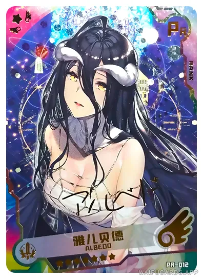 Albedo PR waifu card — Overlord