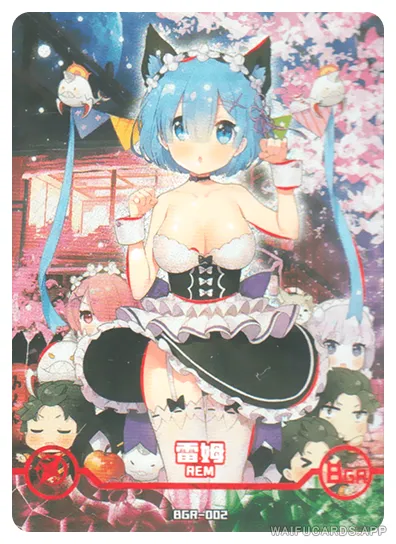 Rem BGR waifu card — Re:Zero