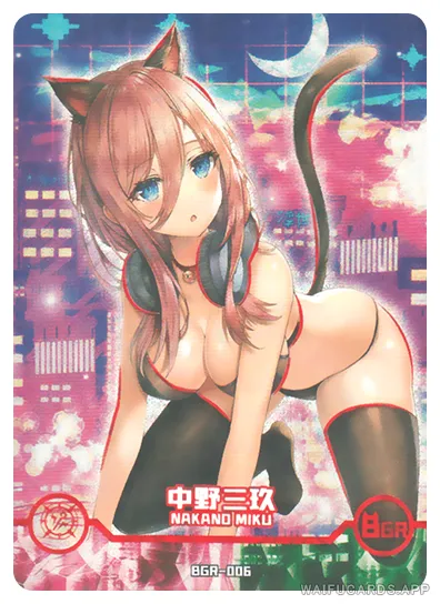 Miku Nakano BGR waifu card — The Quintessential Quintuplets