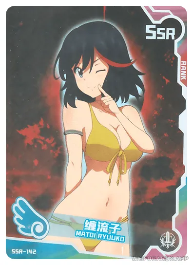 Ryuuko Matoi SSR waifu card — Kill la Kill