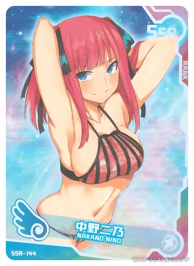 Nino Nakano SSR waifu card — The Quintessential Quintuplets