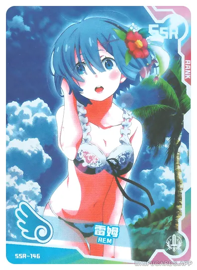 Rem SSR waifu card — Re:Zero