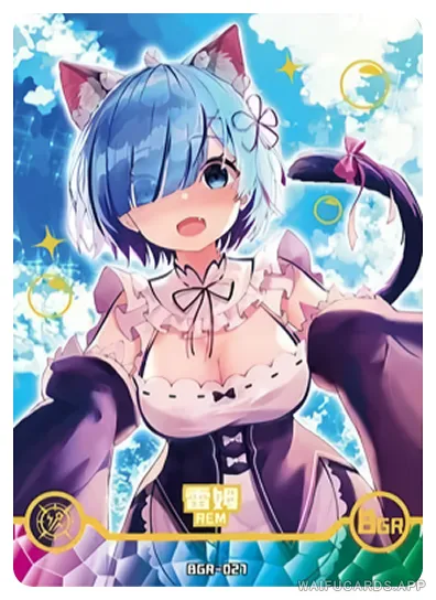 Rem BGR waifu card — Re:Zero