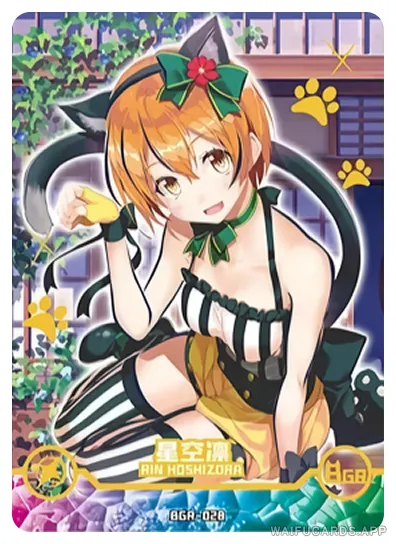 Rin Hoshizora BGR waifu card — Love Live!