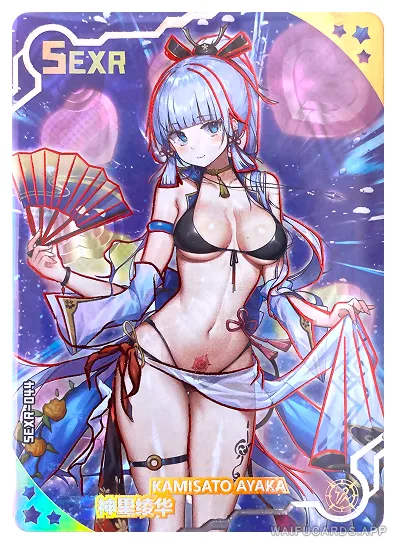 Kamisato Ayaka SEXR waifu card — Genshin Impact