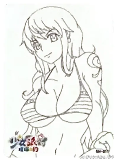 Nami SH waifu card — One Piece