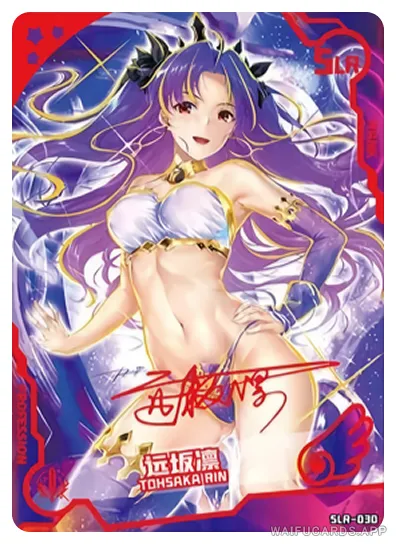 Rin Tohsaka SLR- waifu card — Fate Series