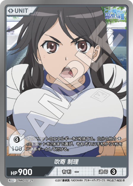 Fukiyose Seiri SR waifu card — TMID-02