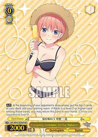 Ichika Nakano (IGP) ItsutsugoParallel waifu card — Weiss Schwarz