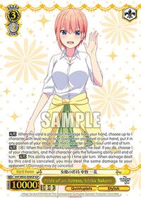 Ichika Nakano (IGP) ItsutsugoParallel waifu card — Weiss Schwarz