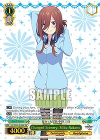 Miku Nakano (IGP) ItsutsugoParallel waifu card — Weiss Schwarz