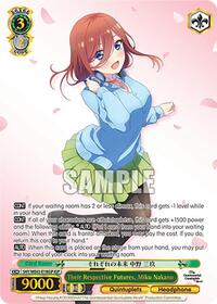 Miku Nakano (IGP) ItsutsugoParallel waifu card — Weiss Schwarz
