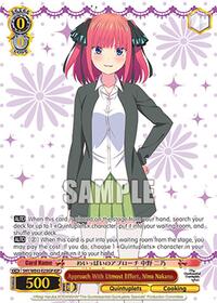 Nino Nakano (IGP) ItsutsugoParallel waifu card — Weiss Schwarz
