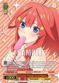 Itsuki Nakano (IGP) ItsutsugoParallel waifu card — Weiss Schwarz