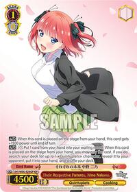 Nino Nakano (IGP) ItsutsugoParallel waifu card — Weiss Schwarz