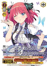 Nino Nakano (IGP) ItsutsugoParallel waifu card — Weiss Schwarz