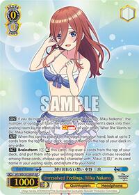 Miku Nakano (IGP) ItsutsugoParallel waifu card — Weiss Schwarz