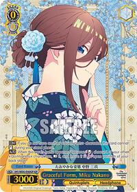 Miku Nakano (IGP) ItsutsugoParallel waifu card — Weiss Schwarz