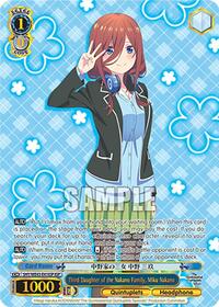 Miku Nakano (IGP) ItsutsugoParallel waifu card — Weiss Schwarz
