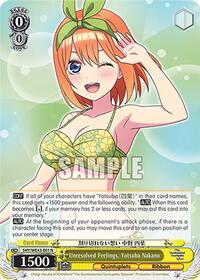 Yotsuba Nakano Normal waifu card — Weiss Schwarz