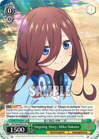 Miku Nakano Normal waifu card — Weiss Schwarz