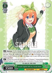 Yotsuba Nakano Normal waifu card — Weiss Schwarz