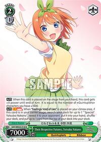 Yotsuba Nakano Normal waifu card — Weiss Schwarz