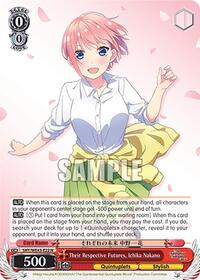 Ichika Nakano Normal waifu card — Weiss Schwarz