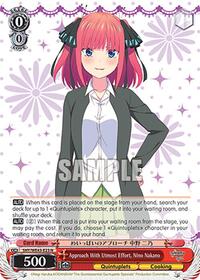 Nino Nakano Normal waifu card — Weiss Schwarz