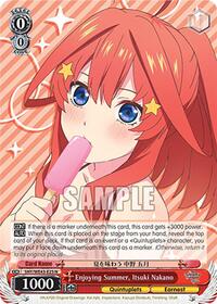 Itsuki Nakano Normal waifu card — Weiss Schwarz