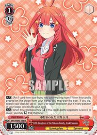 Itsuki Nakano Normal waifu card — Weiss Schwarz