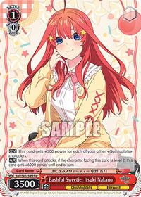 Itsuki Nakano Normal waifu card — Weiss Schwarz